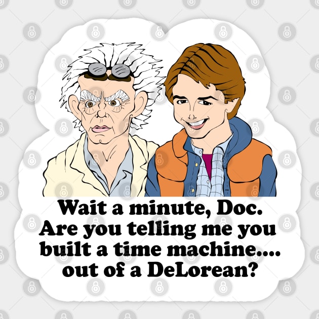 BACK TO THE FUTURE FAN ART!! Sticker by cartoonistguy